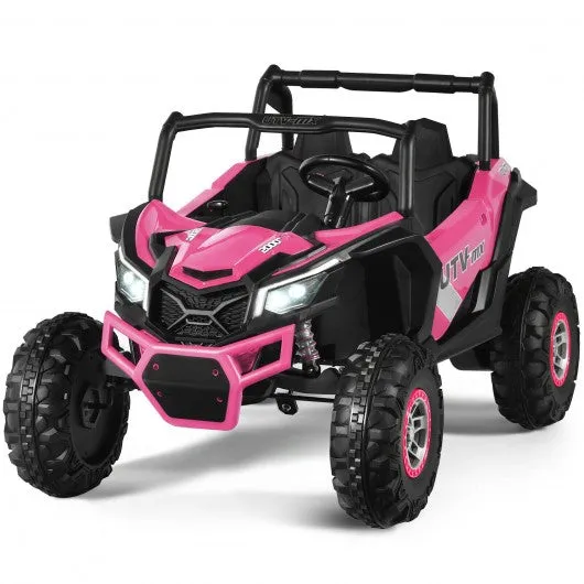 12 V Electric Kids Ride-On Car 2-Seater SUV Off-Road UTV with Remote-Pink