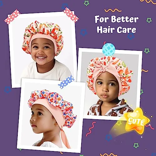 (2 Pcs) Satin Bonnet for Kids | Lolalet