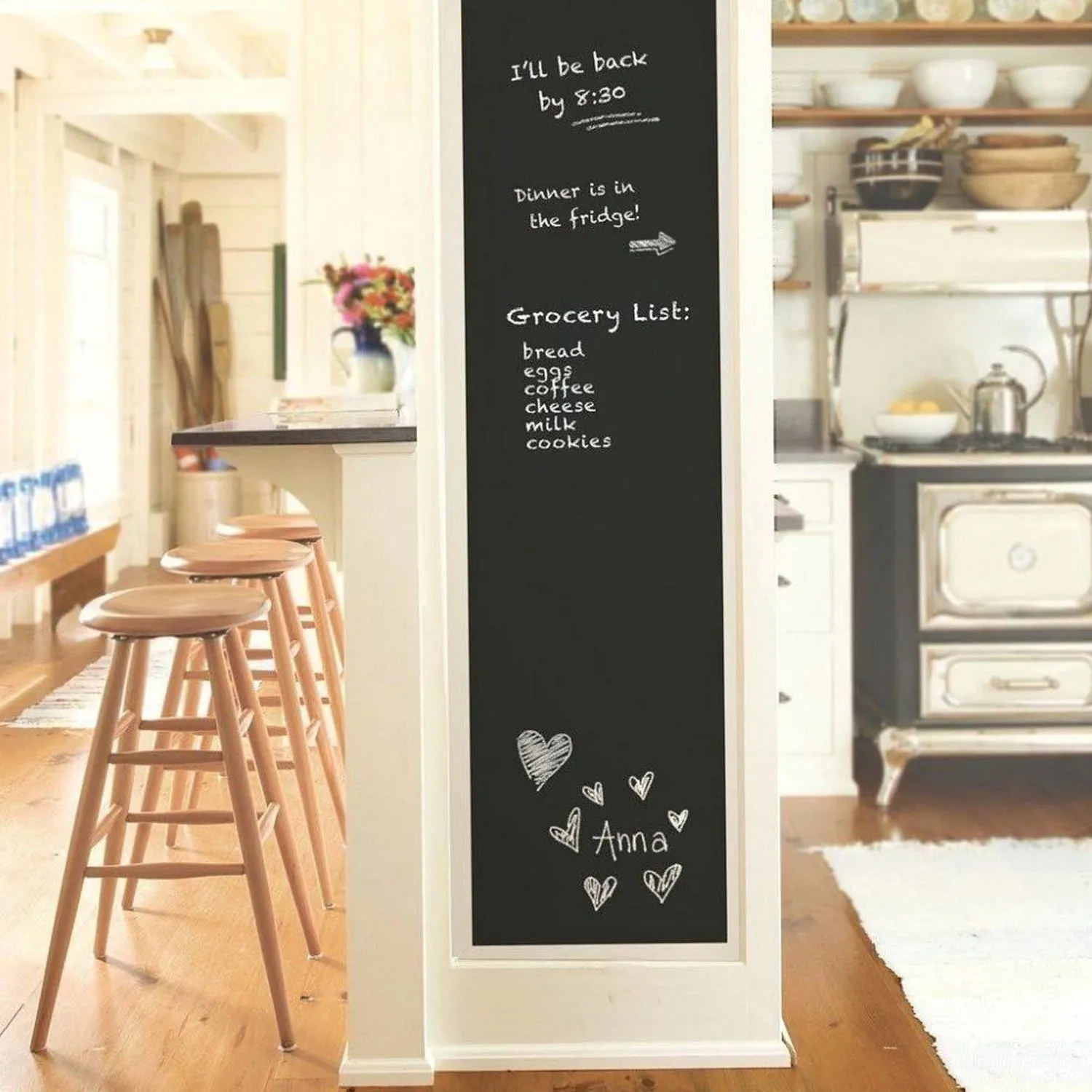 4038 Blackboard Erasable Wall Sticker Chalkboard Sticker Removable Blackboard Wall Stickers Mural for Kids Room