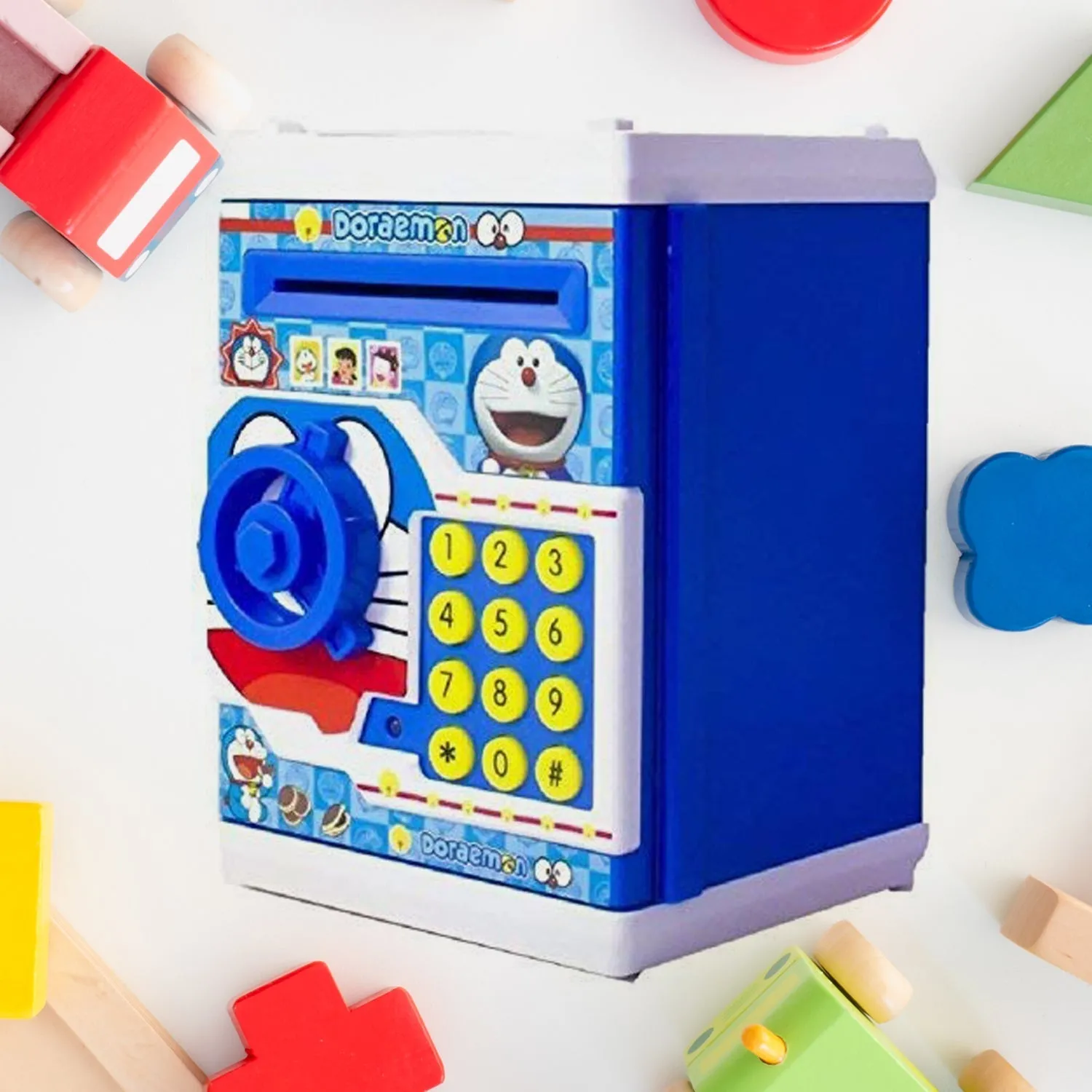 4508 Money Safe ATM Kids Piggy Savings Bank with Electronic Lock Piggy Bank ATM with Password, Cartoon Piggy Bank for Kids