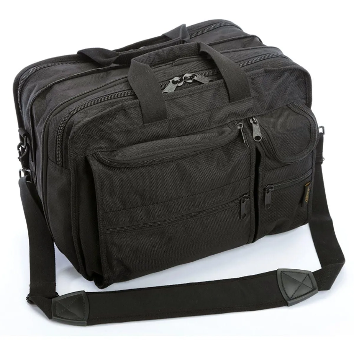 A. Saks Expandable Ballistic Nylon Durable Organizer Briefcase