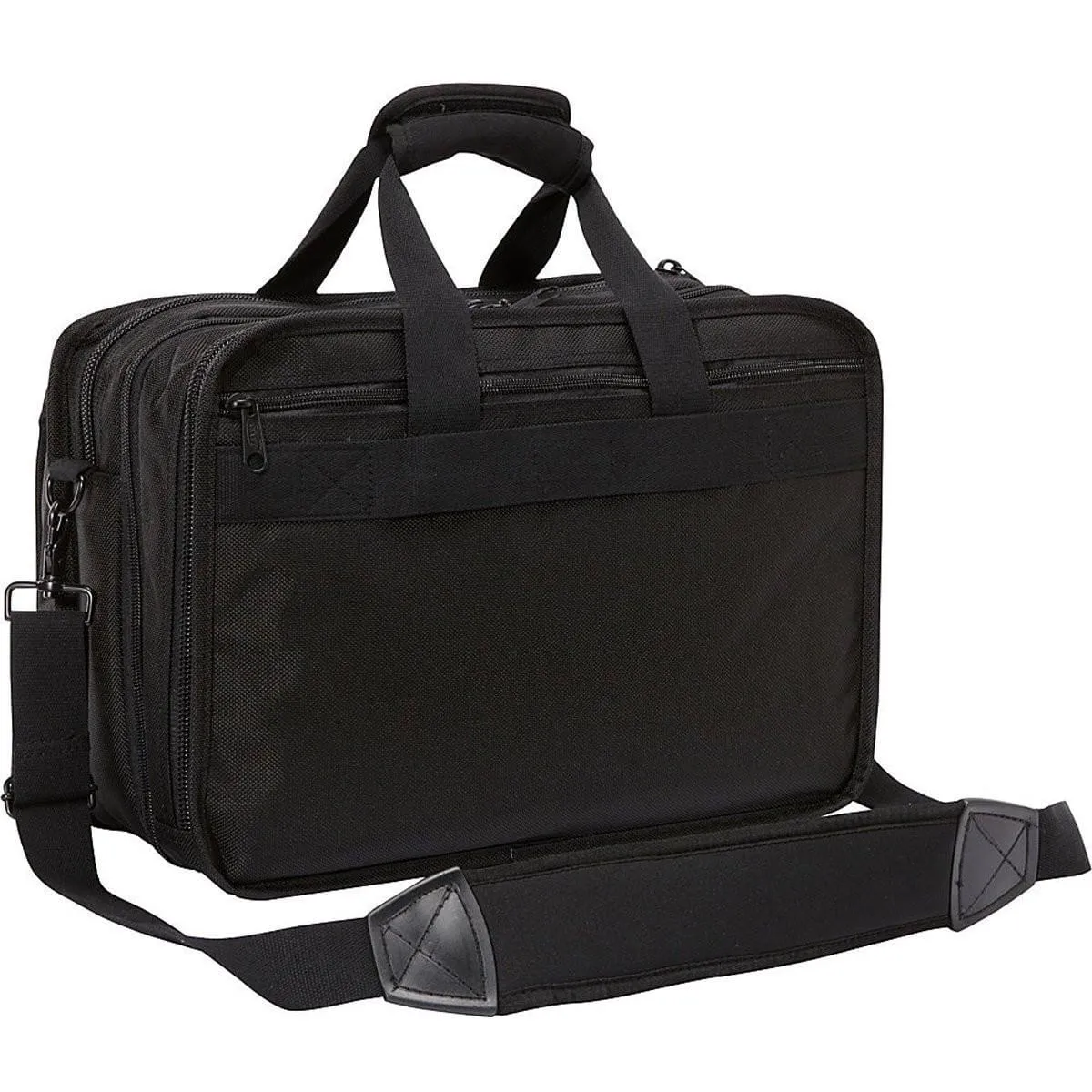 A. Saks Expandable Ballistic Nylon Durable Organizer Briefcase