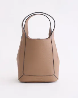 Alexie Tote: Taupe Pebbled Leather