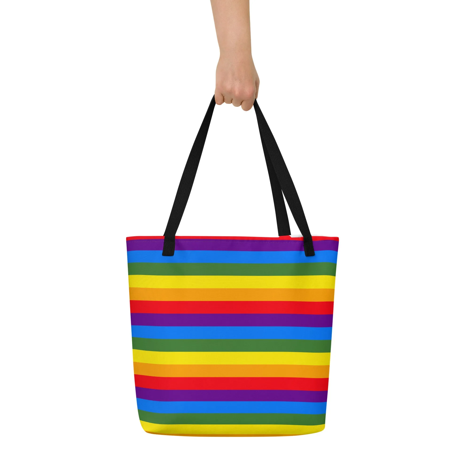 All-Over Print Large Tote Bag - Multi Colors