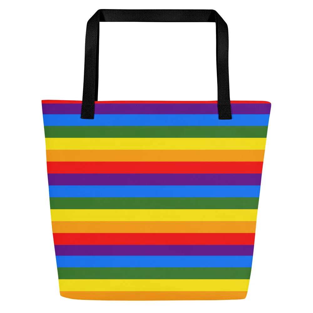 All-Over Print Large Tote Bag - Multi Colors