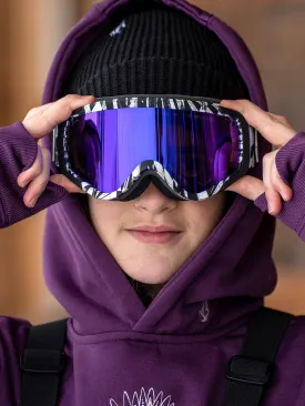 Attunga Youth Goggle - Op Art / Purple Chrome BL