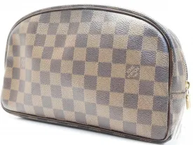 Authentic Pre-owned Louis Vuitton Damier Trousse Toilette Cosmetic Pouch Clutch Bag N47624 181659