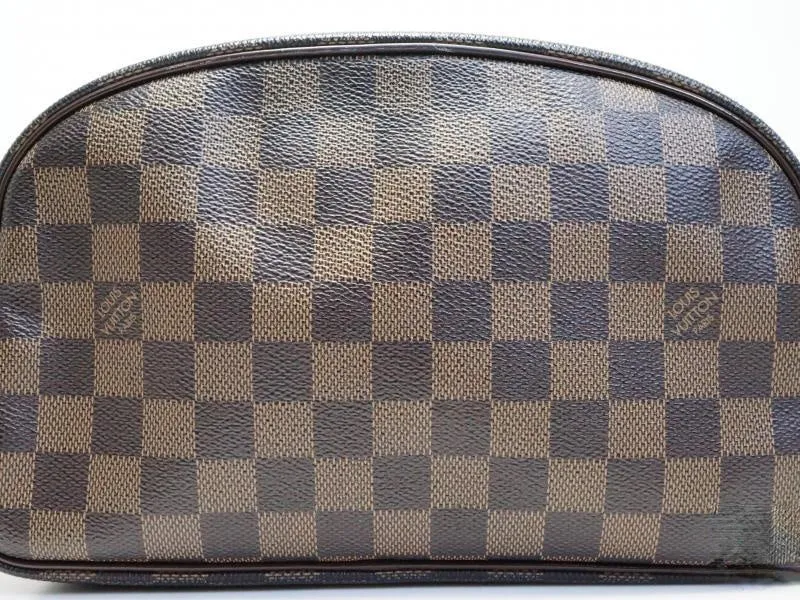 Authentic Pre-owned Louis Vuitton Damier Trousse Toilette Cosmetic Pouch Clutch Bag N47624 181659