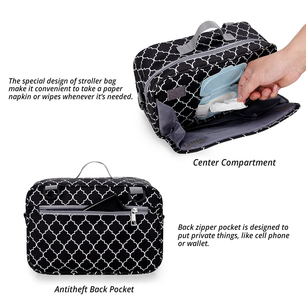 Baby Diaper Changing Clutch Kit - Black