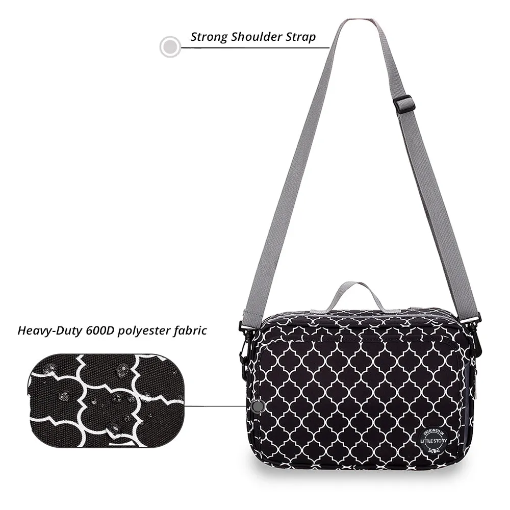 Baby Diaper Changing Clutch Kit - Black