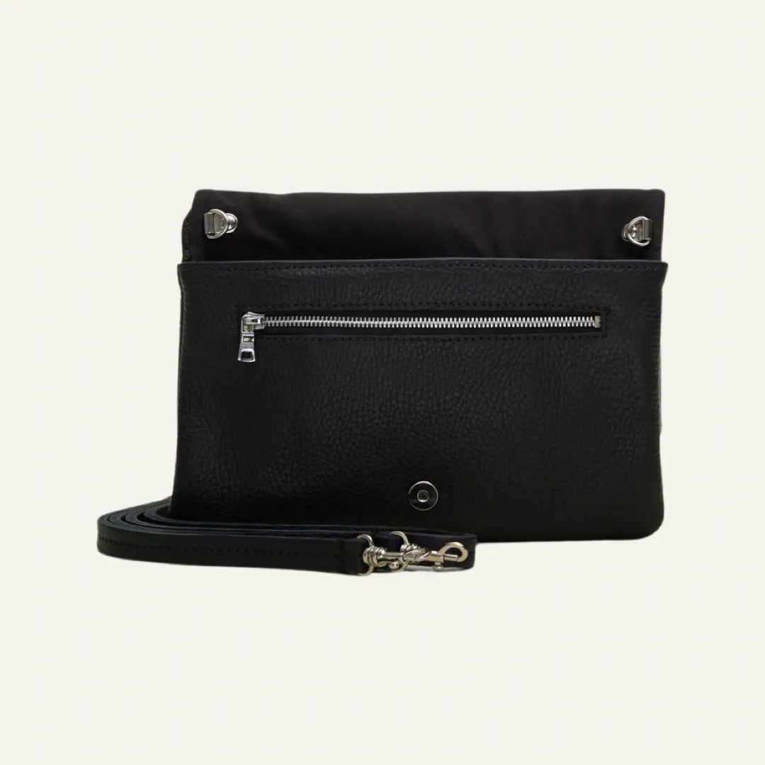 Belt Bag | Black Stingray Printed Leather "The Britney"