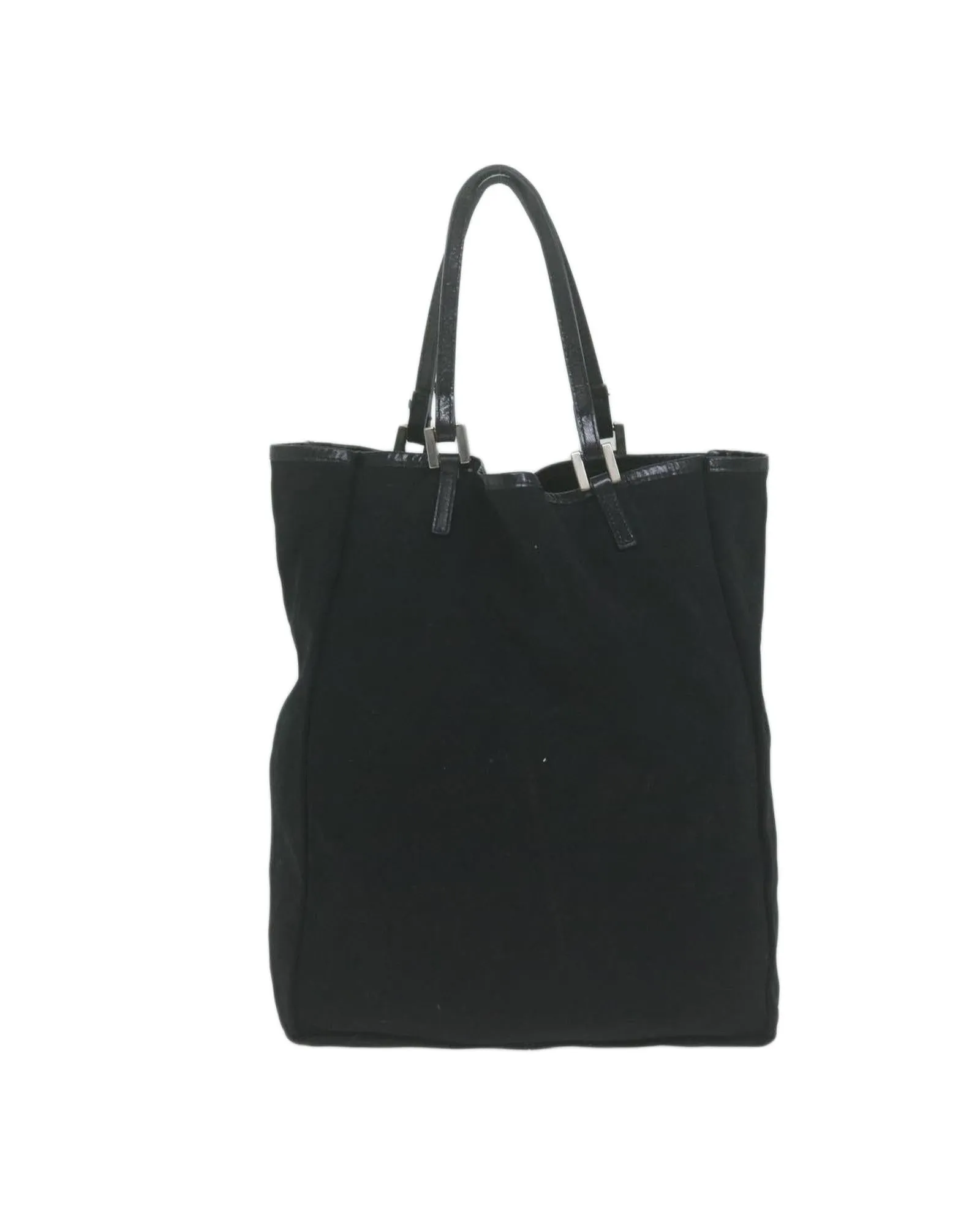 Black Nylon Hand Bag with Pouch