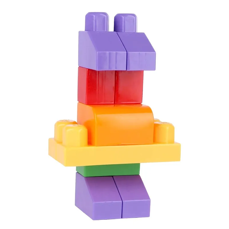 Building & Construction Blocks Educational Toy (Blue Bag - 120 Pieces)