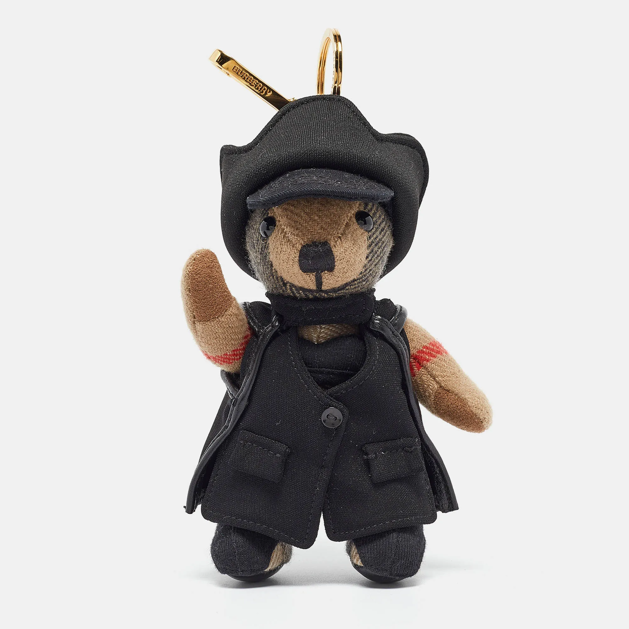 BURBERRY Black Thomas Bear Bag Charm