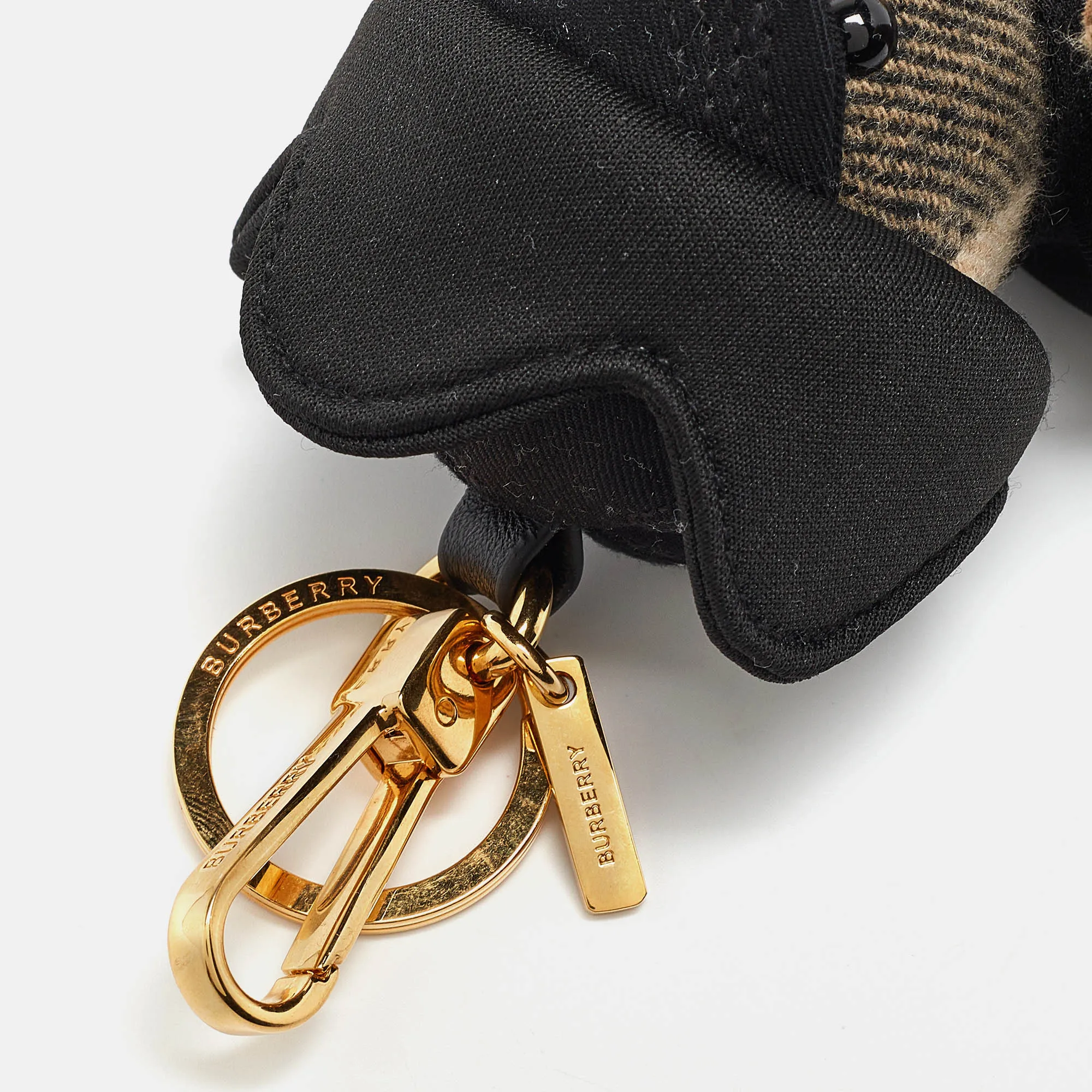 BURBERRY Black Thomas Bear Bag Charm