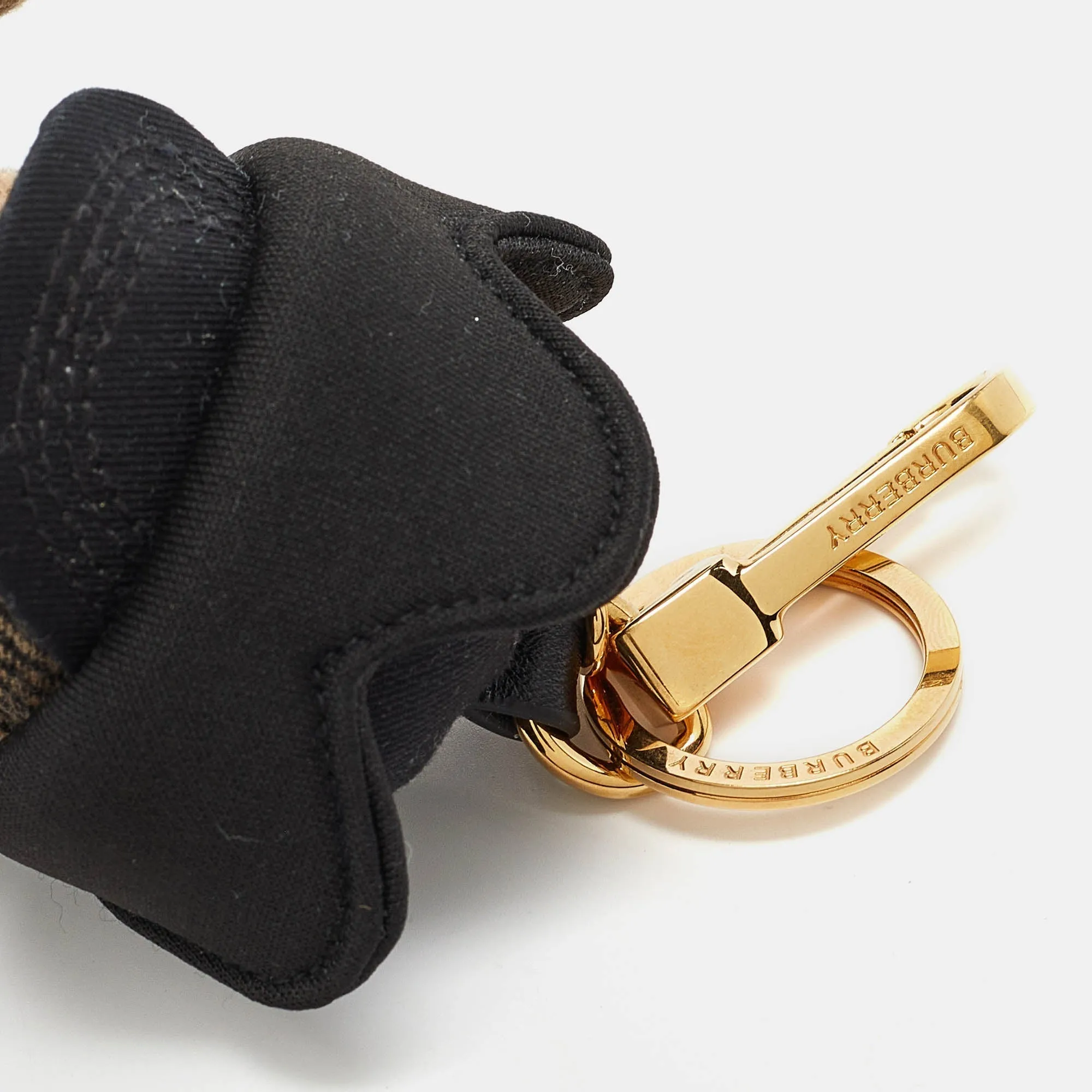 BURBERRY Black Thomas Bear Bag Charm