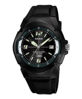 Casio Enticer MW-600F-1AVDF  Black Resin Strap Analog Men's Watch