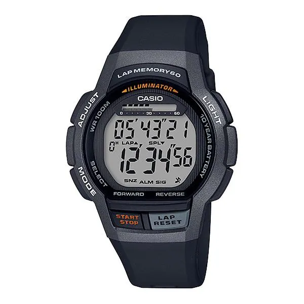 Casio Men's Sports Black Resin Band Watch WS1000H-1A WS-1000H-1A