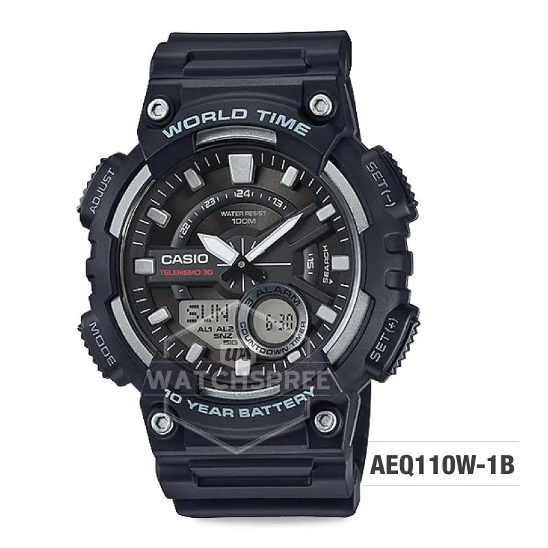 Casio Standard Analog Digital Watch AEQ110W-1B