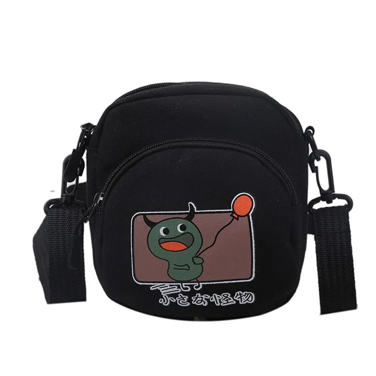 deanwangkt Casual Small Bags Womens Cartoon Print Crossbody Bag Girls Little Shoulder Bag For Women Bolso Mujer Student Purses Bags