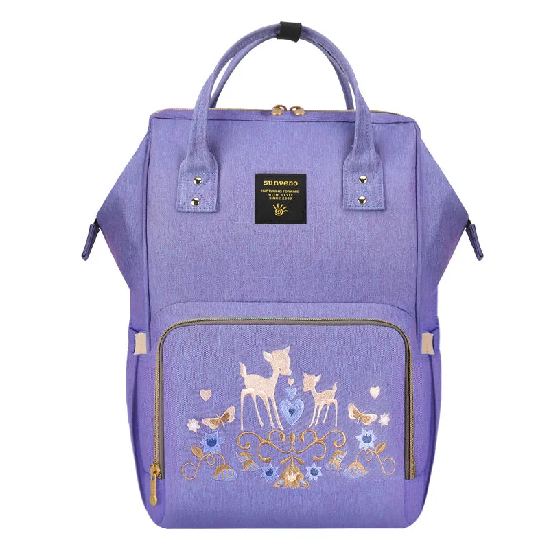 Diaper Bag - Purple Deer