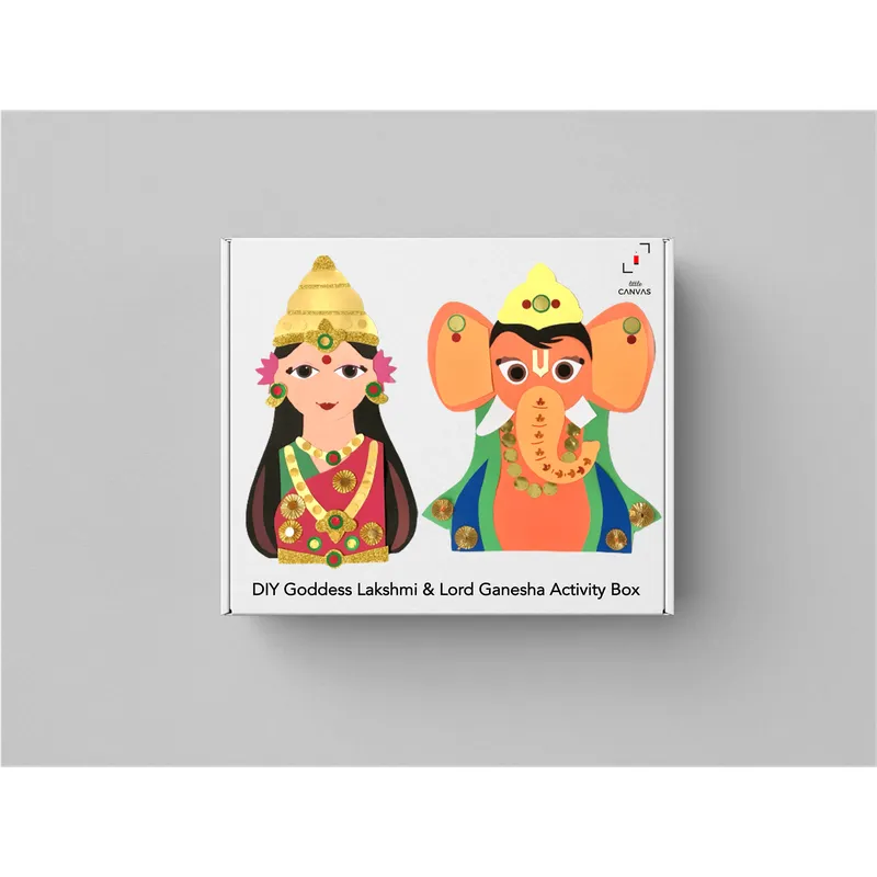 DIY Goddess Lakshmi and Lord Ganesha Activity Box