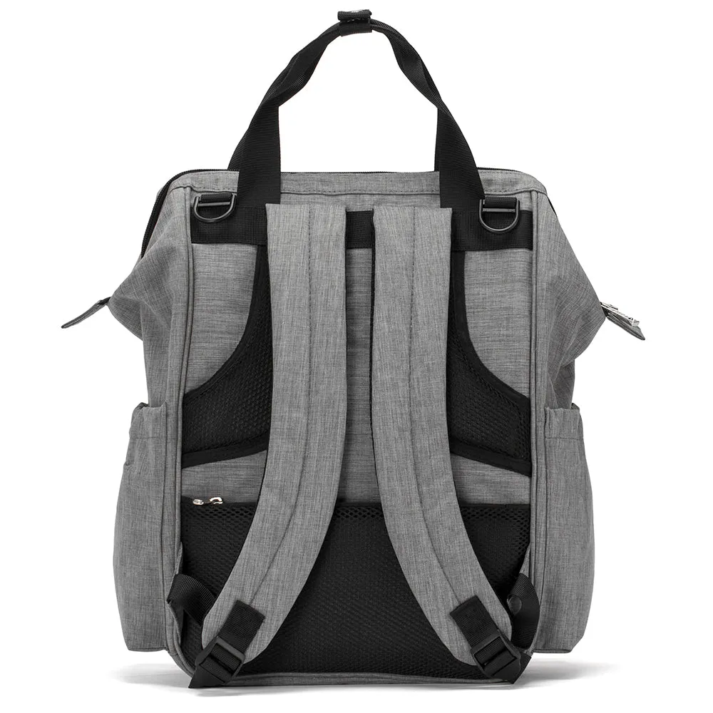 Elite Diaper Bag with Stroller Hooks & Changing mat - Grey