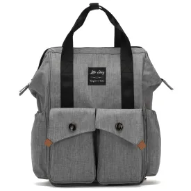 Elite Diaper Bag with Stroller Hooks & Changing mat - Grey