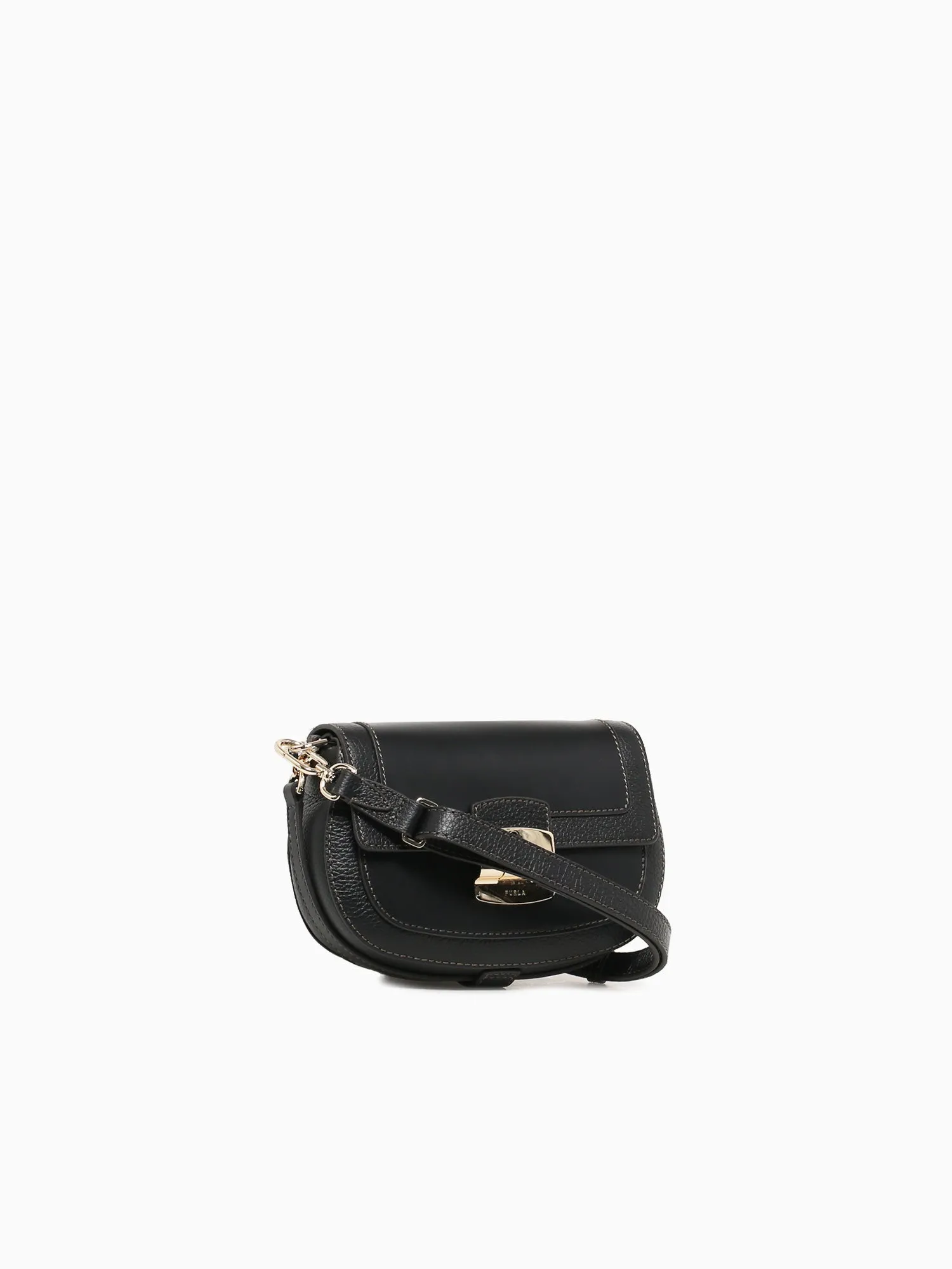 Furla Club 2 S Crossbody Nero Leather