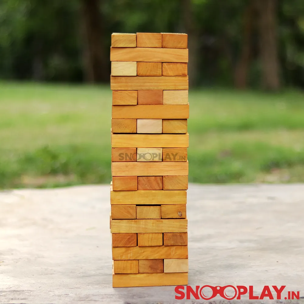 Giant Jenga - Wooden Tumbling Tower with Storage Bag