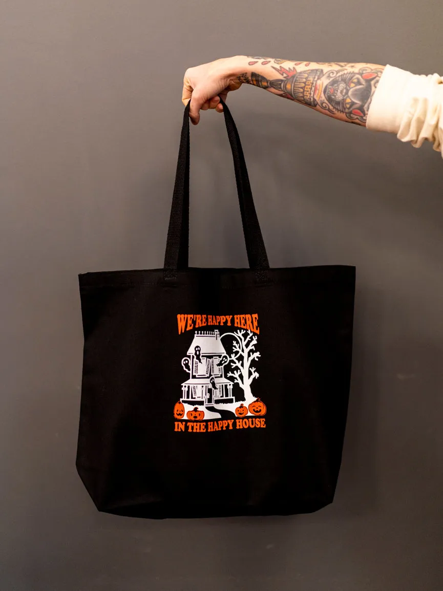 Happy Haunted House Tote Bag