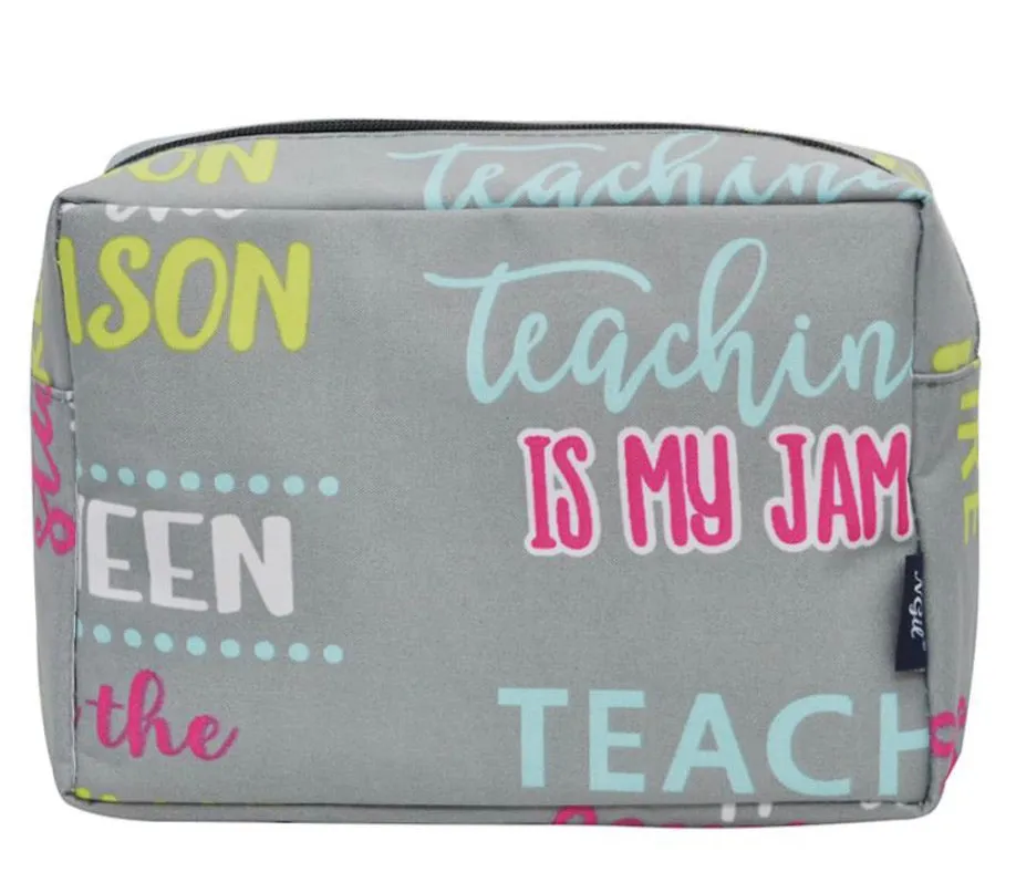 Inspiring Teacher Large Cosmetic Travel Bag