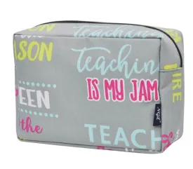 Inspiring Teacher Large Cosmetic Travel Bag