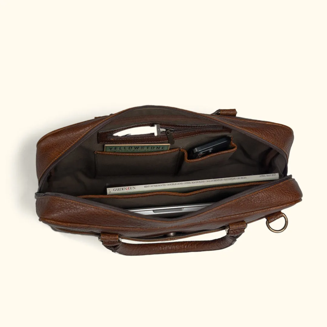 Limited Edition Roosevelt Laptop Briefcase | Buffalo Grain