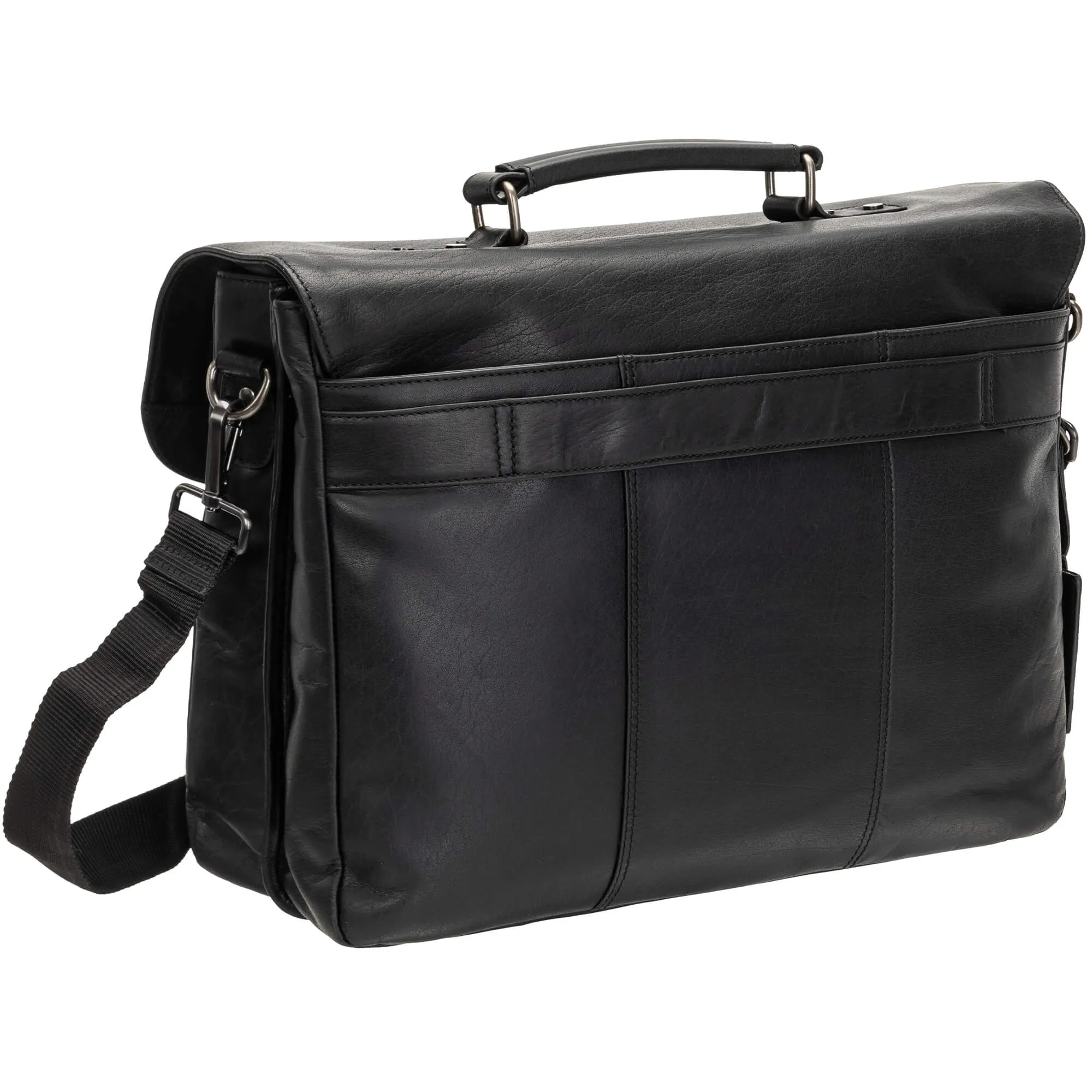 Mancini BUFFALO Double Compartment Briefcase for 15.6" Laptop/Tablet