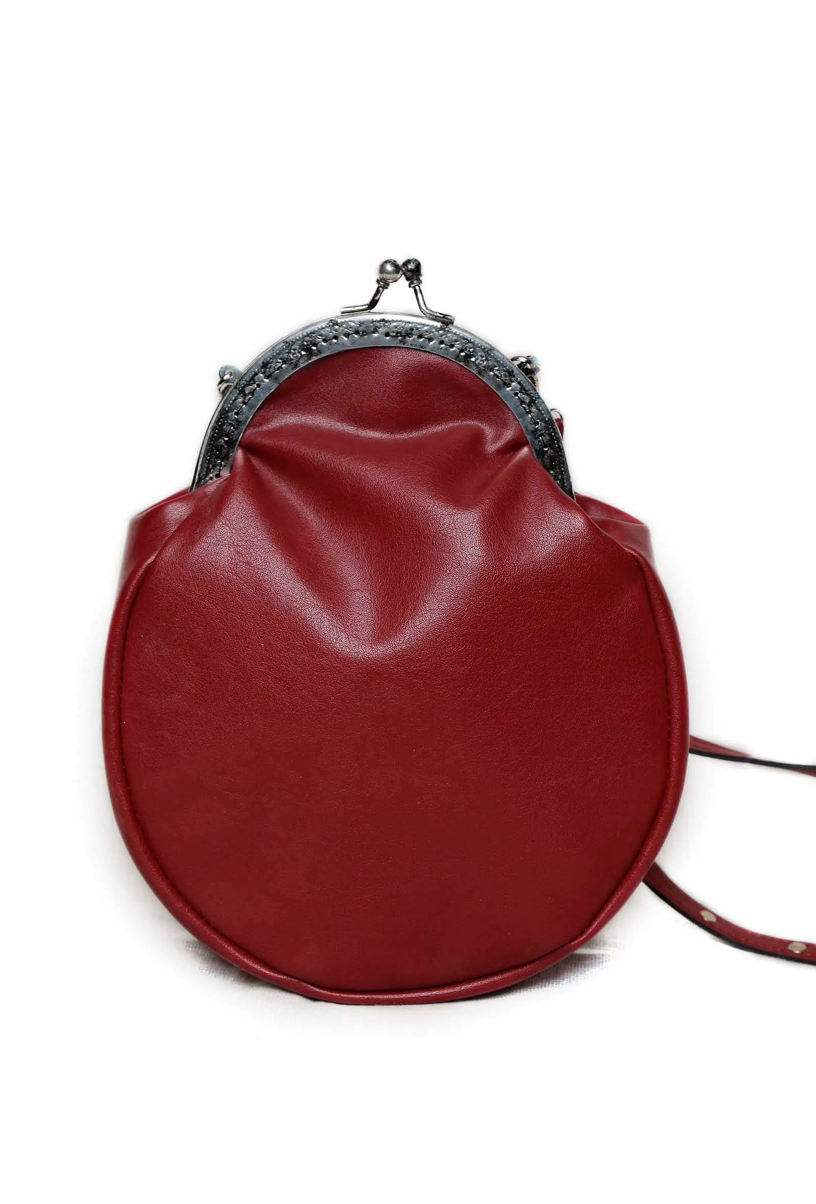 Maroon Cruelty-Free Leather Sling Bag