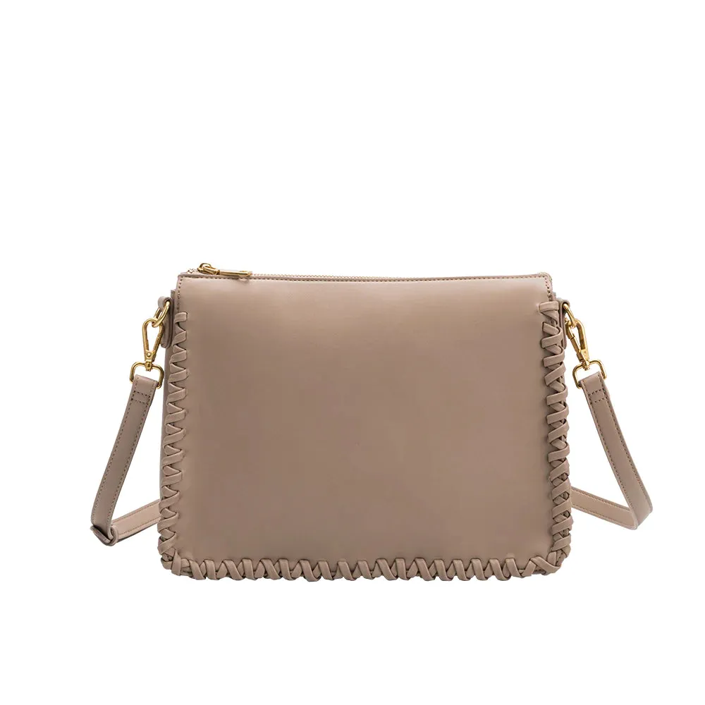 Melie Bianco Olivia Recyled Vegan Leather Crossbody Bag