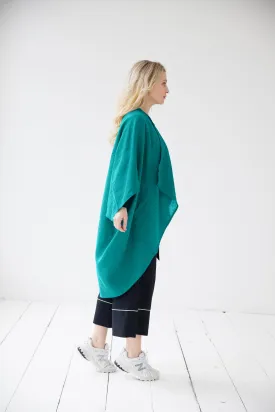 NEW! LINEN Kimono Viridian Green