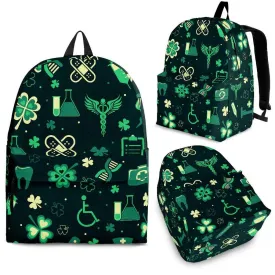 Nurse Saint Patrick Irish Backpack