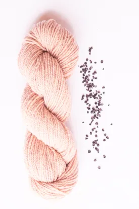 Organic Merino Wool Yarn, Cochineal Blush