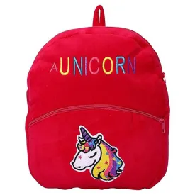 Premium Quality Soft Design Rani Unicorn Shape School Bag for Kids - 14 Inches