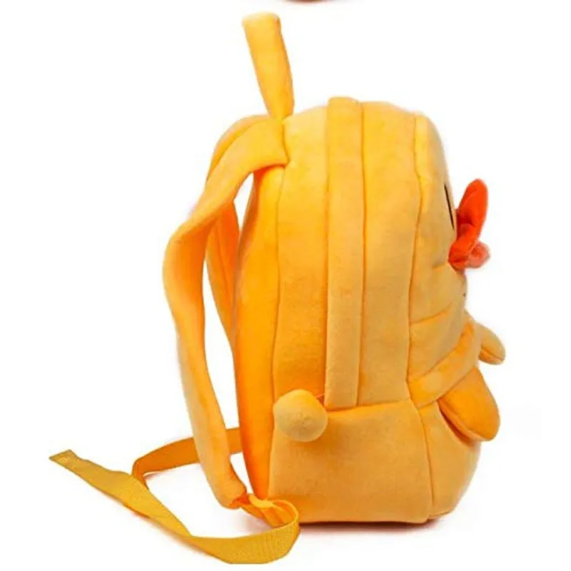 Premium Quality Soft Design Yellow Duck Shape School Bag for Kids - 14 Inches