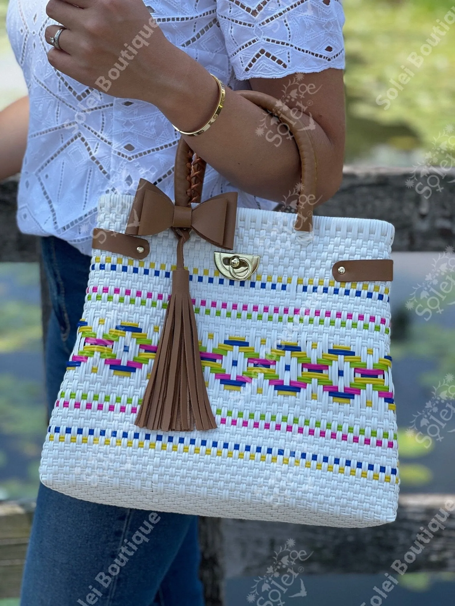 Recycled Plastic Handmade Bag. Huichol Luxe