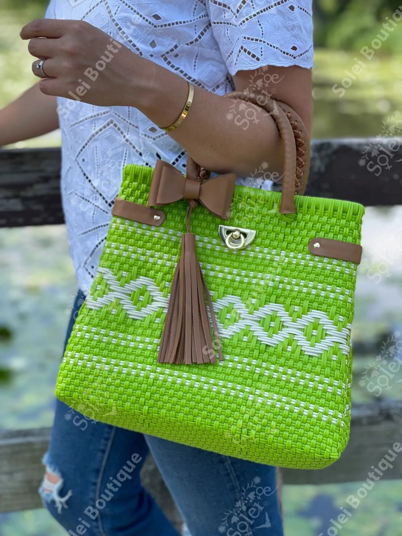 Recycled Plastic Handmade Bag. Huichol Luxe