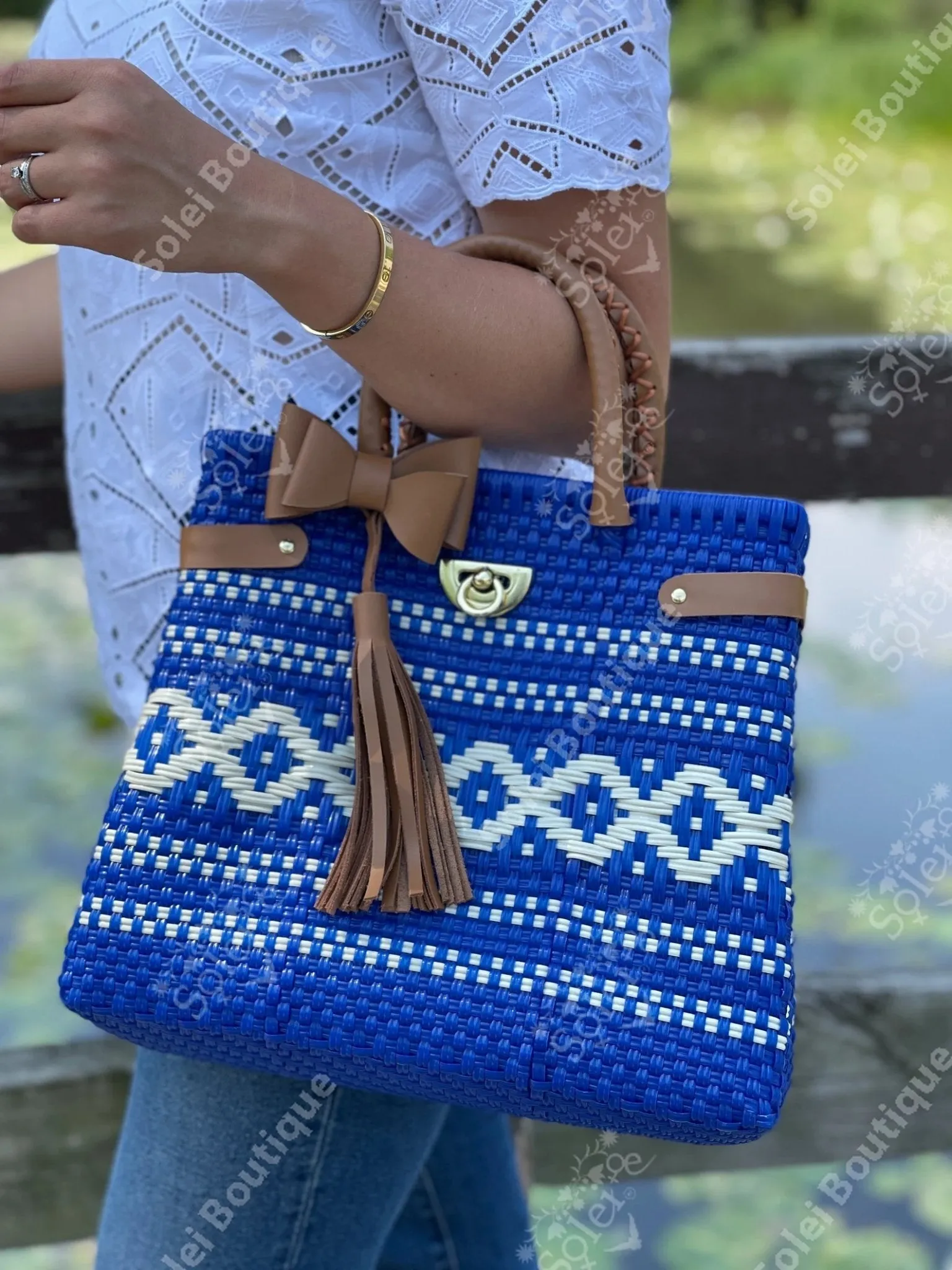 Recycled Plastic Handmade Bag. Huichol Luxe