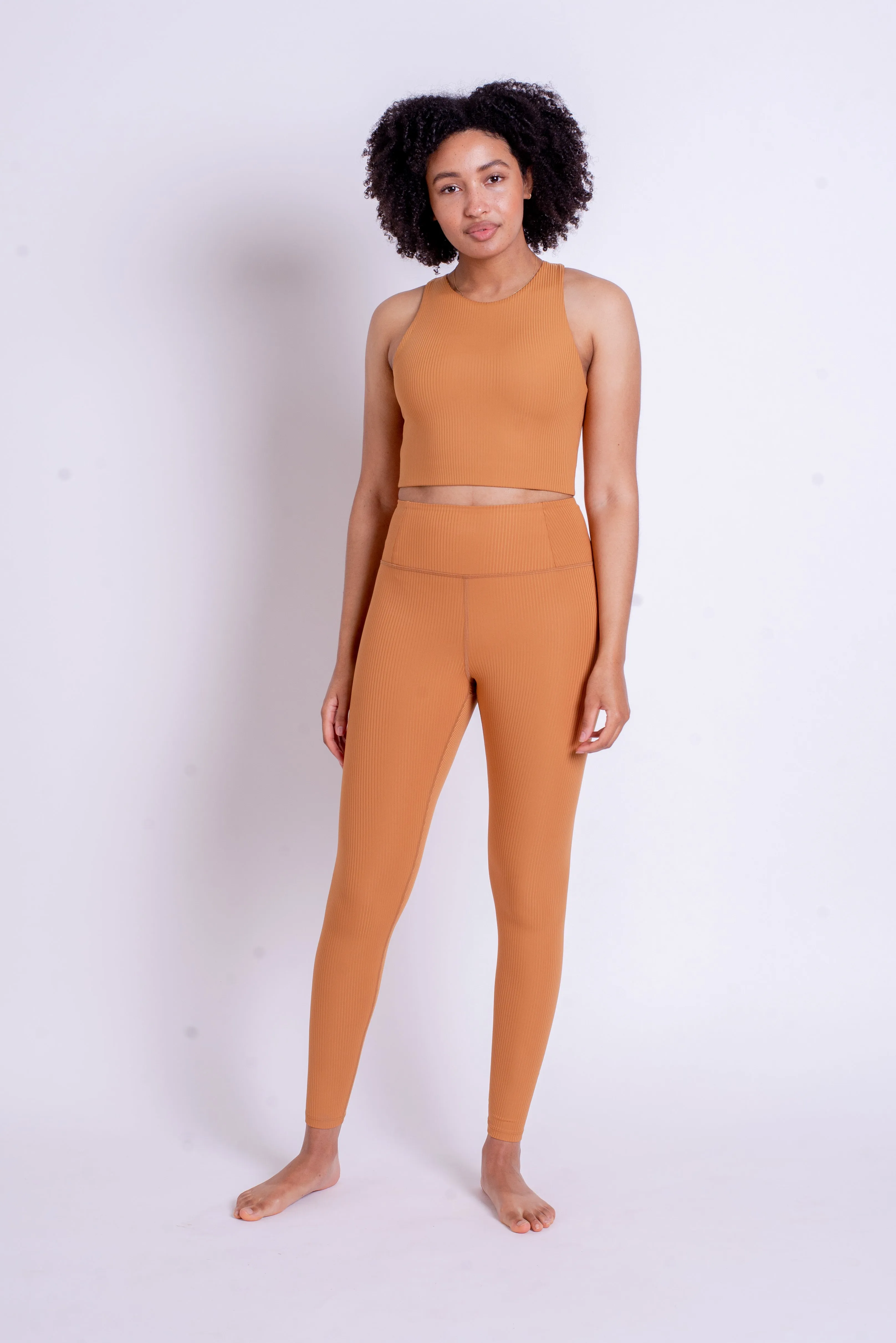 RIB High-Rise Leggings - Made from recycled bottles