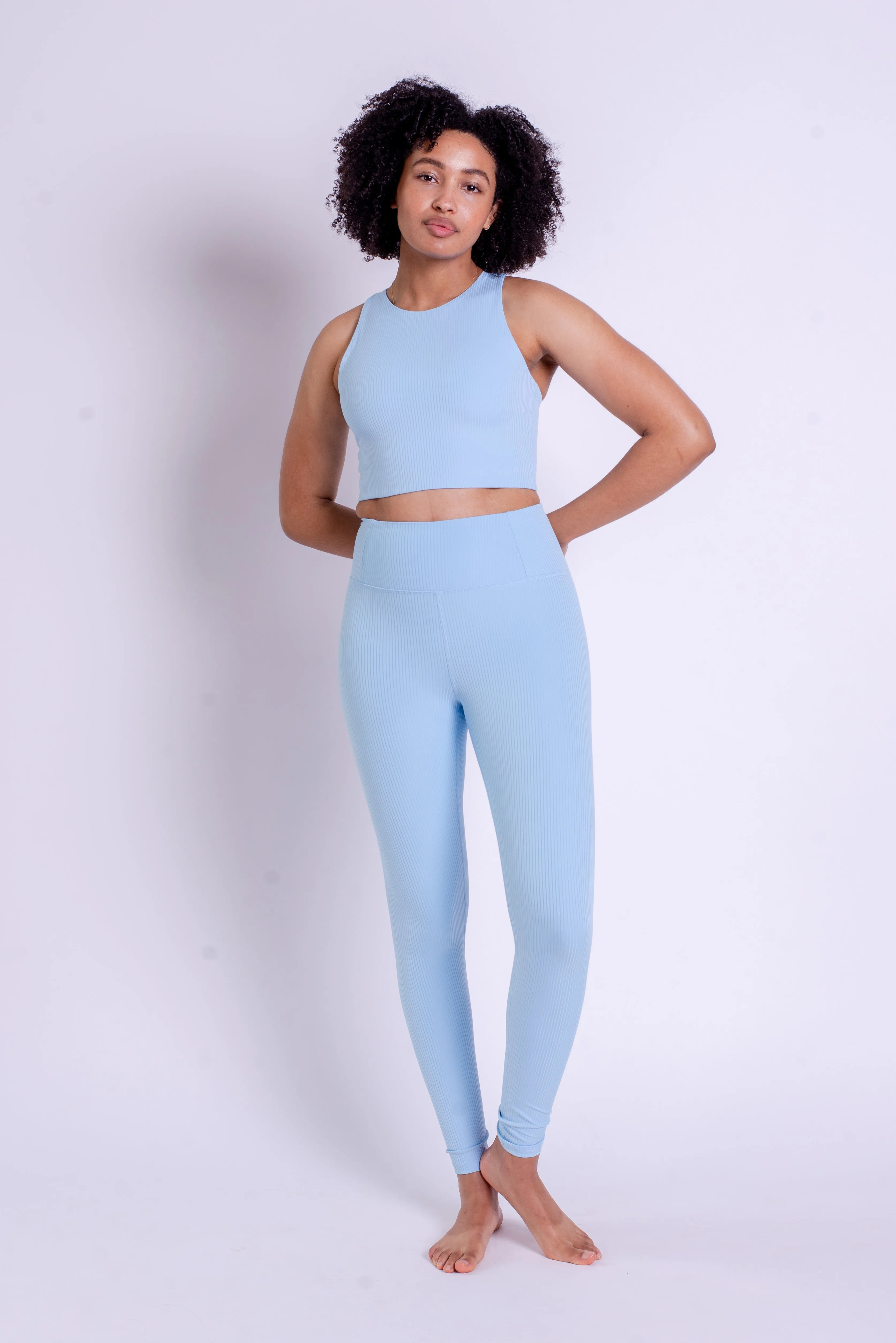 RIB High-Rise Leggings - Made from recycled bottles