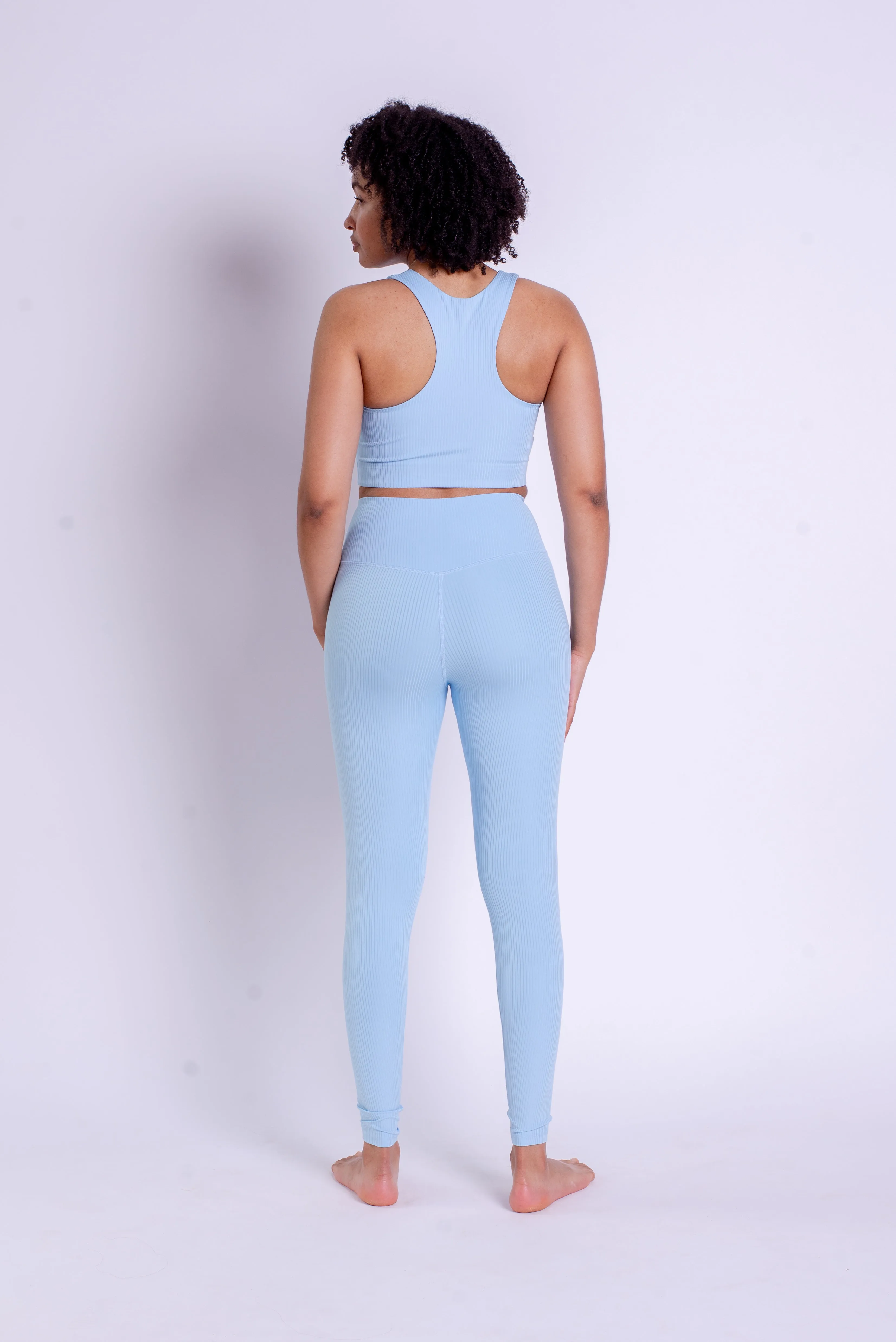 RIB High-Rise Leggings - Made from recycled bottles