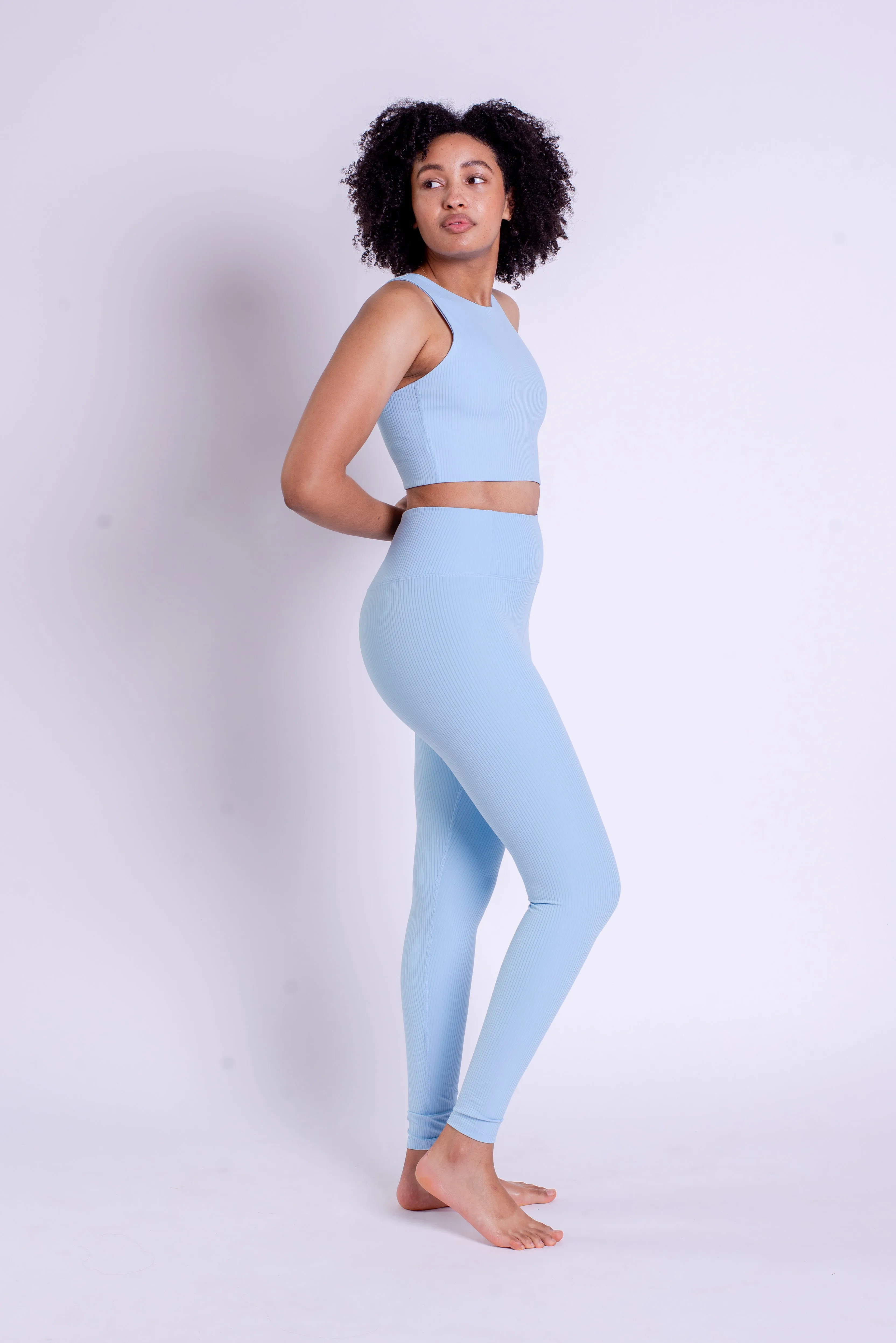 RIB High-Rise Leggings - Made from recycled bottles