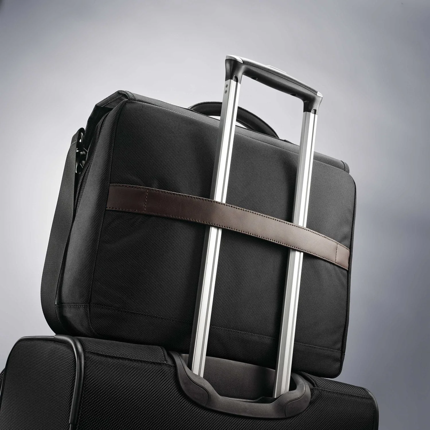 Samsonite Kombi Flapover Briefcase Black